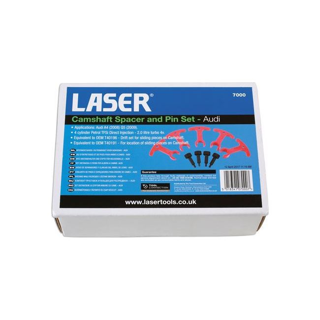Laser Camshaft Spacer and Pin Set - for VAG 7000 Laser - Dynamic Drive