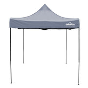 Dellonda 2x2m Pop-Up Gazebo Heavy Duty Carry Bag Rope Stakes & Weight Grey Dellonda - Dynamic Drive