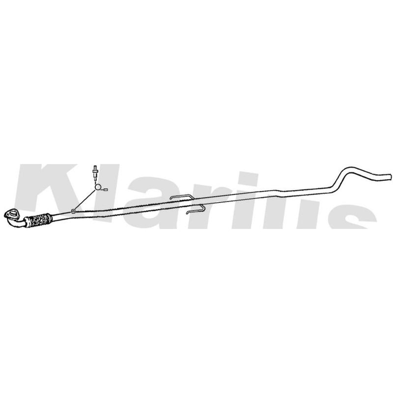 Klarius Exhaust Pipe OD fits Opel Corsa D 2006-2014 1.2