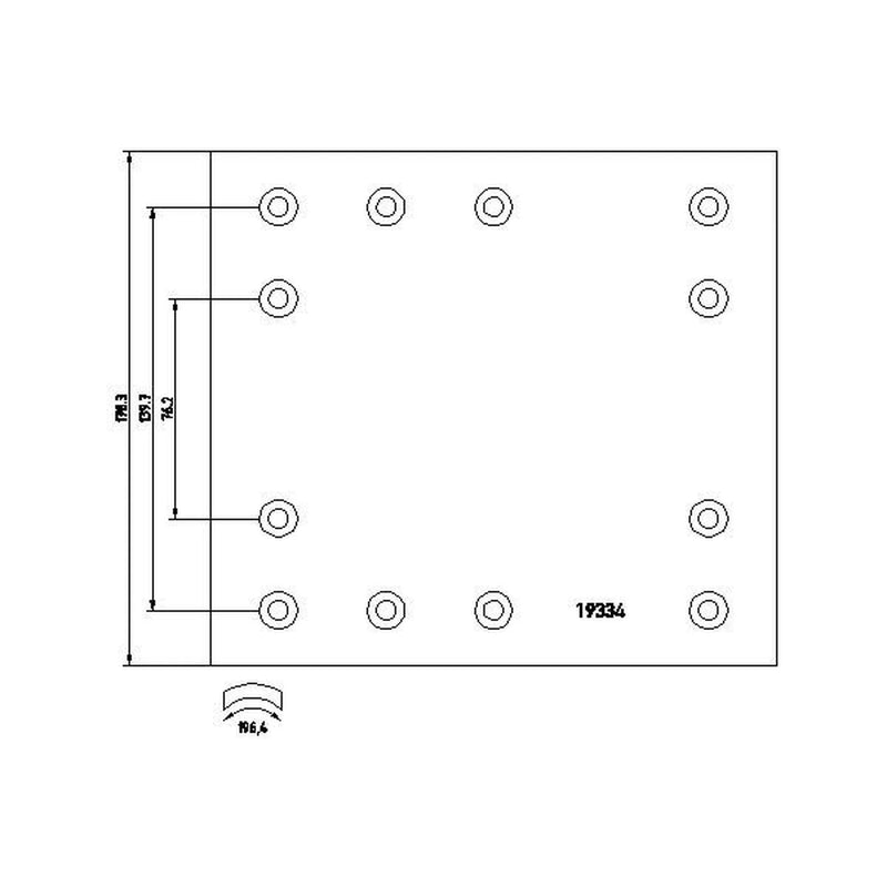 DON Don Cv Brake Lining Set YK672S7340