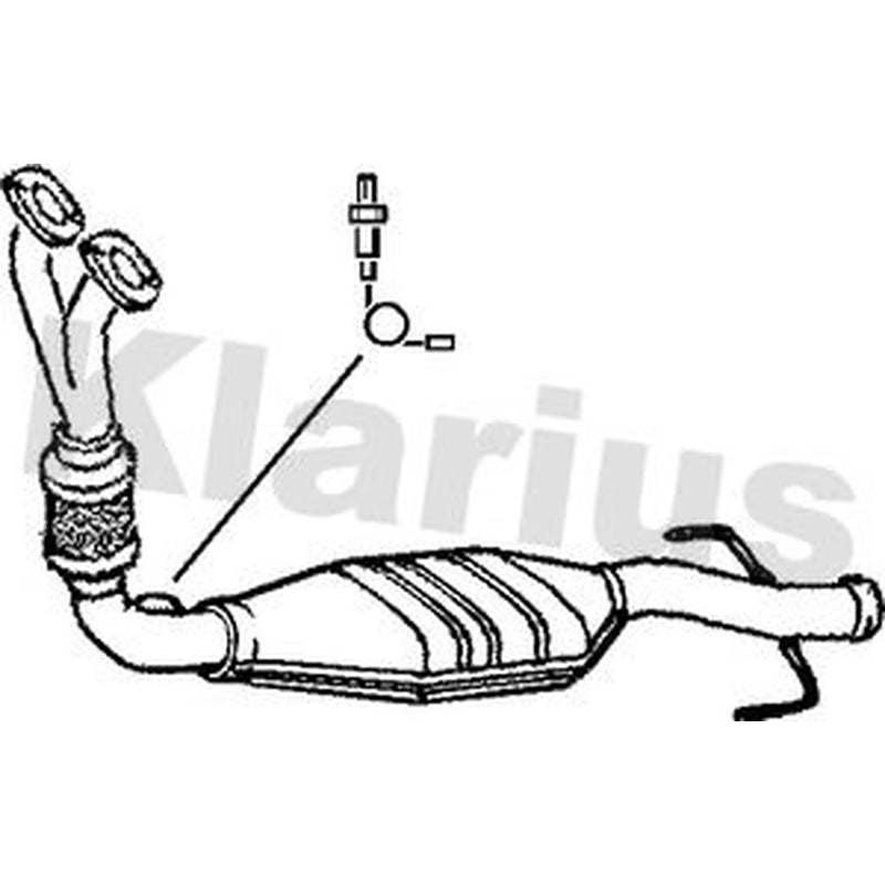 Klarius Catalyst Type Approved With Pipe fits Saab 9-3 1998-2003 2.0 2.3
