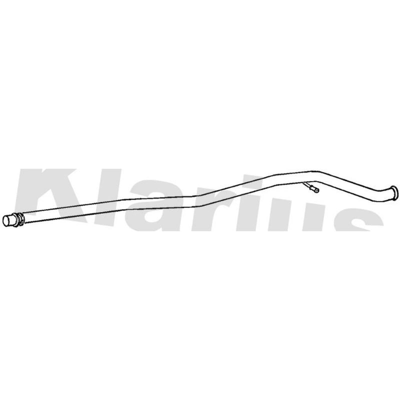 Klarius Exhaust Pipe OD fits Peugeot 406 1998-2004 2.0 2.2