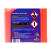 2x NAPA Red Antifreeze & Coolant Concentrate 5L Long Life Hi Spec 5 Litre NAPA - Dynamic Drive