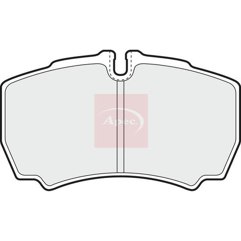 Apec Rear Brake Pad Set fits Ford Transit 2006-2014 2.2 2.3 2.4 3.2