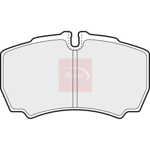Apec Rear Brake Pad Set fits Ford Transit 2006-2014 2.2 2.3 2.4 3.2