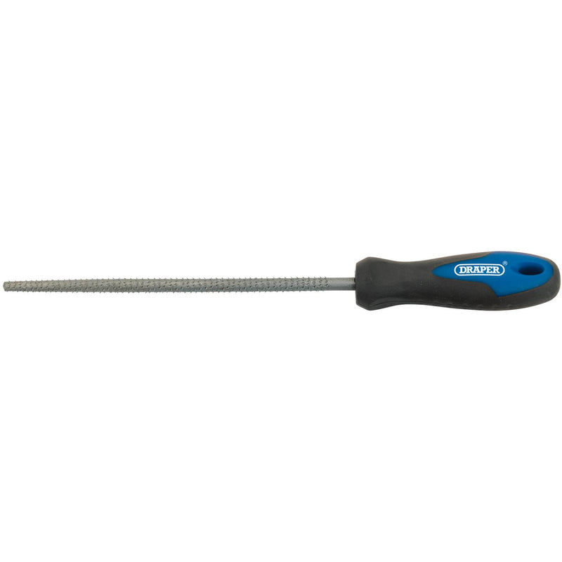 Draper Soft Grip Engineer's Round Cabinet Rasp, 200mm 44959 Draper - Dynamic Drive