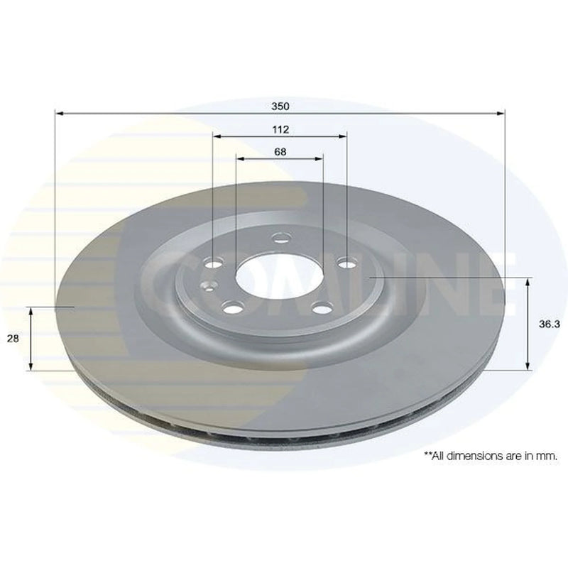 Comline Front & Rear Brake Discs & Pads fits Audi A6 C8 2018 on