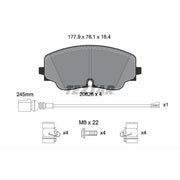 Textar Front Brake Pad Set 2062601