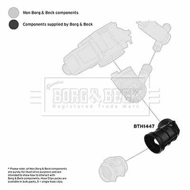 Borg & Beck Air Filter Intake Hose NBR (nitrile butadiene rubber) BTH1447