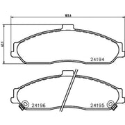 Mintex Front Brake Pad Set fits Cadillac Xlr 2004-2009 4.4 4.6