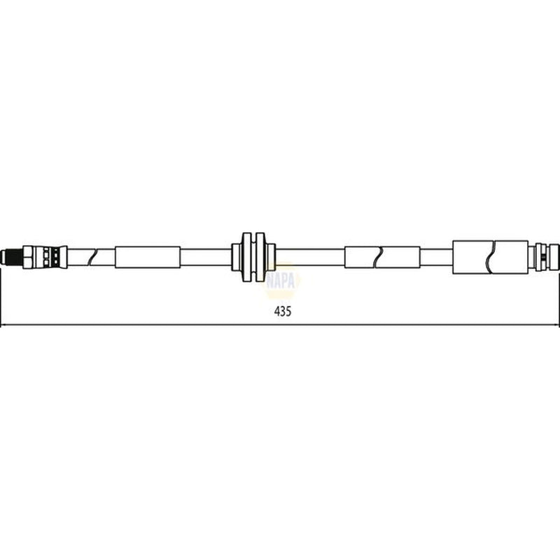 NAPA Brake Hydraulic Hose Line Rear NBH1228