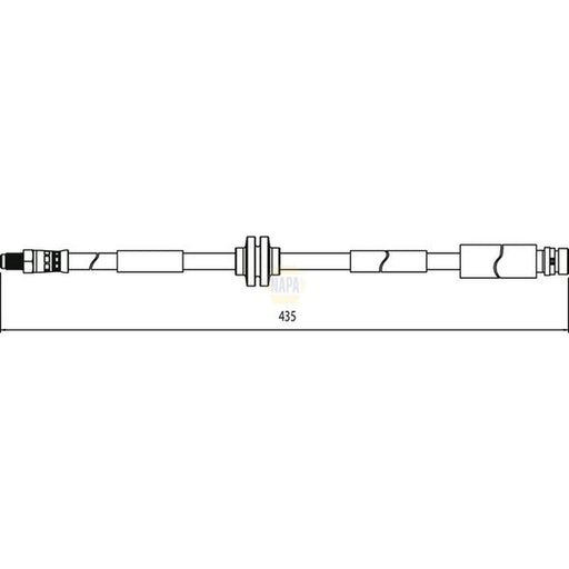 NAPA Brake Hydraulic Hose Line Rear NBH1228