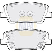 NAPA Rear Brake Pad Set fits Hyundai Grand Santa Fé 2013-2018 2.2 3.0 3.3