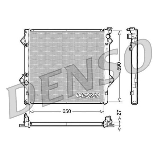 Denso Engine Radiator fits Toyota Fj Cruiser 2005-2018 4.0