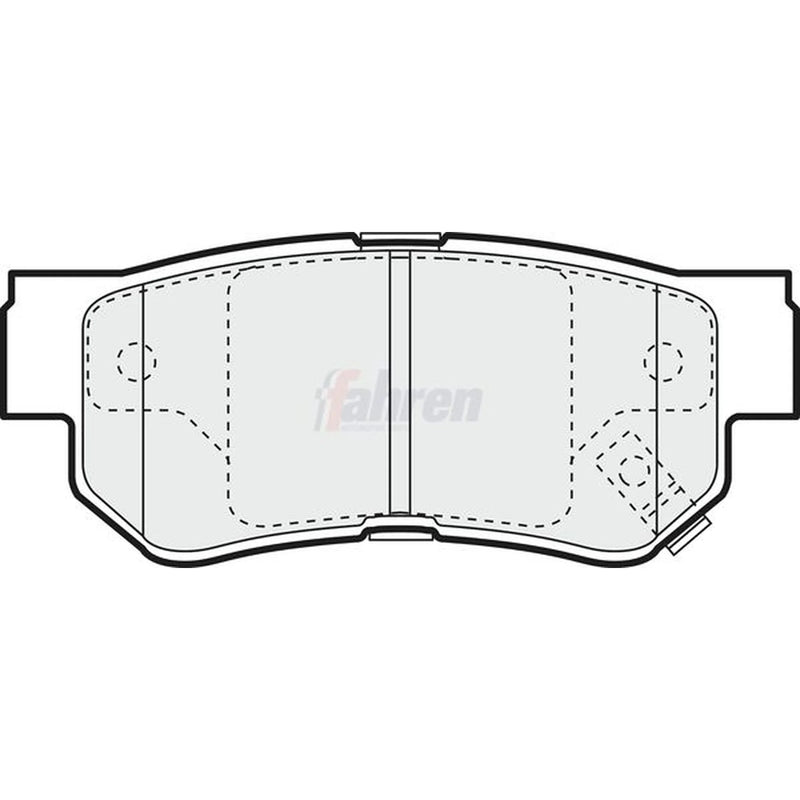 Fahren Rear Brake Pad Set FBP3307