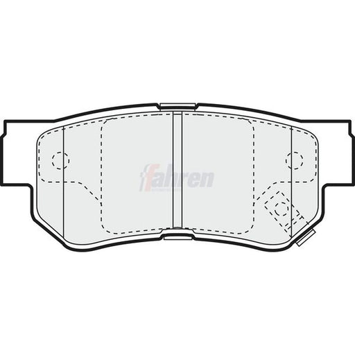 Fahren Rear Brake Pad Set FBP3307