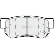 Fahren Rear Brake Solid Discs & Pads fits Hyundai Getz 2002-2010 1.4 1.5 1.6