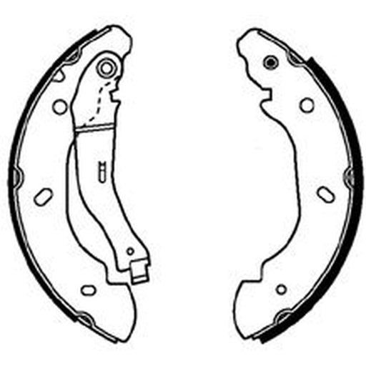 Abtex Brake Shoe Set Axle Kit fits Ford Transit 2000-2014 2.0 2.2 2.4
