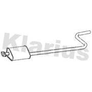 Klarius Box With Centre Pipe Centre fits Ford B-Max 2012-2017 1.6
