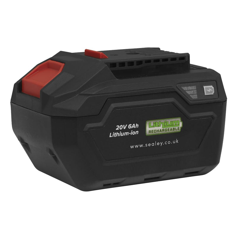 Sealey SV20 Series Power Tool Battery 20V 6Ah CP20VBP6 Sealey - Dynamic Drive