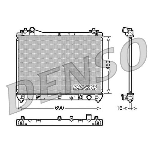 Denso Engine Radiator fits Suzuki Grand Vitara II 2005-2015 1.6 2.7 3.2