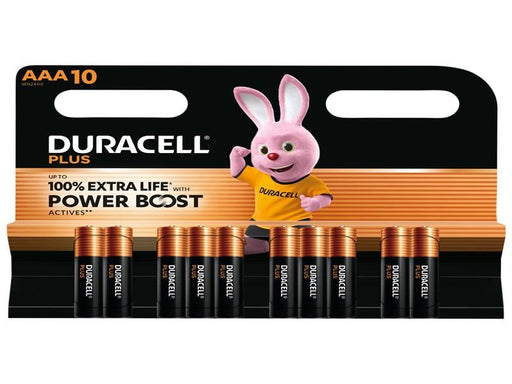 Duracell AAA Cell Plus with Power Boost Batteries (Pack 10) Duracell - NN4 Online
