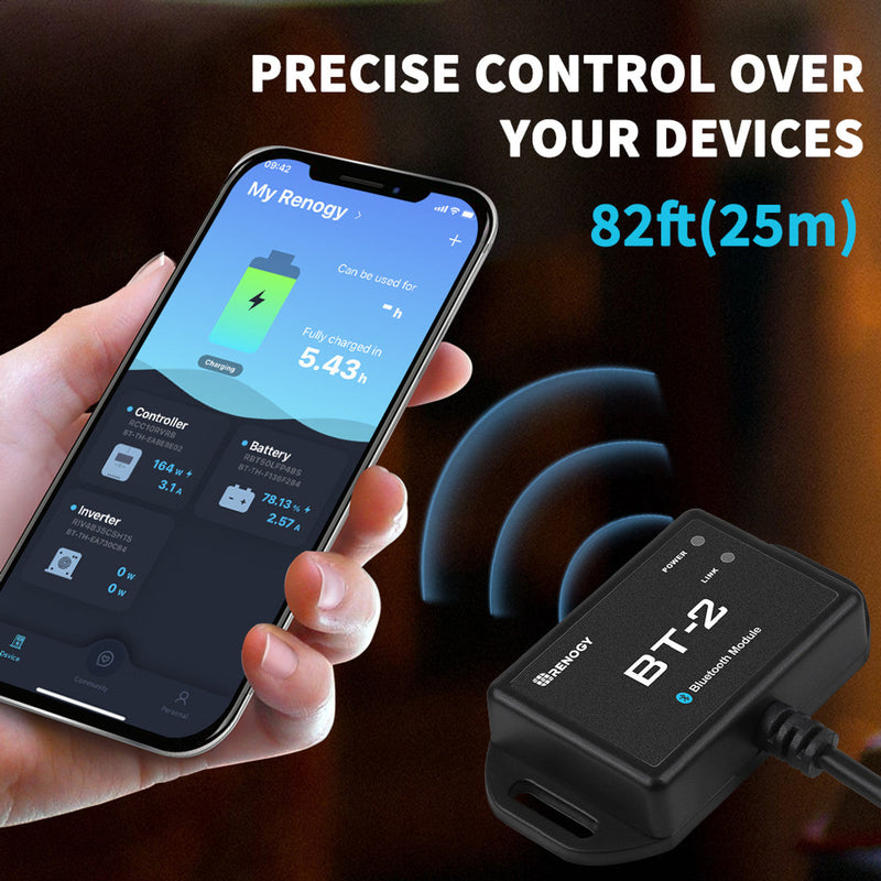 Renogy BT-2 Bluetooth Module for Renogy Products w/ RS485 Port Dyna-mo Solar - Dynamic Drive