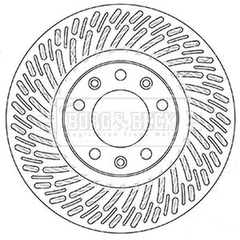 Borg & Beck Front & Rear Brake Discs & Pads fits Peugeot 308 II 2013-2021 1.6