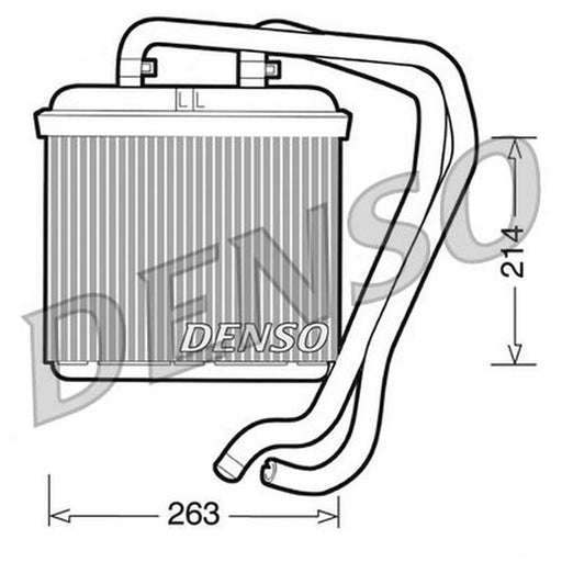 Denso Heater Matrix Core Heat Exchanger fits Iveco Daily III 1999-2007 2.8