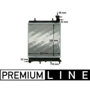 Mahle Engine Radiator fits Hyundai Accent II 1999-2006 1.3 1.5 1.6