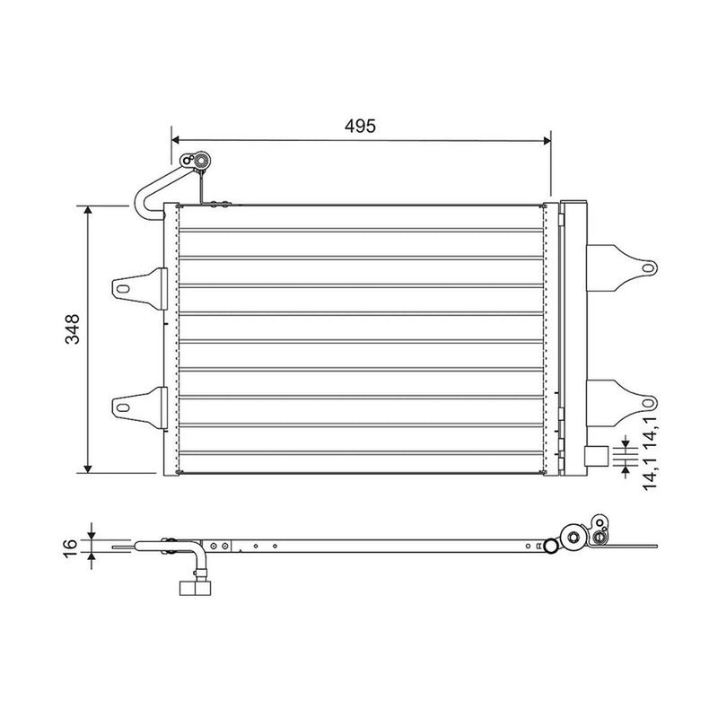 Valeo Air Conditioning Condenser 812735