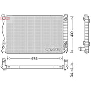 Denso Engine Radiator DRM02028