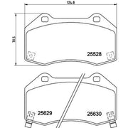 Mintex Front Brake Pad Set fits Opel Corsa E 2015 on 1.6