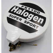 12v 4x4 SW 8" Rally Sport Giant Round Driving Halogen Spot Lamps Lights + Covers Streetwize  - Dynamic Drive