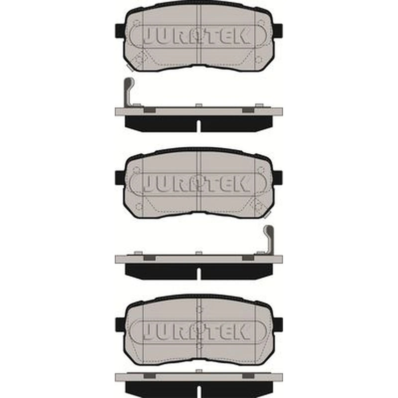 Juratek Rear Brake Pad Set fits Hyundai I800 Travel 2008 on 2.5