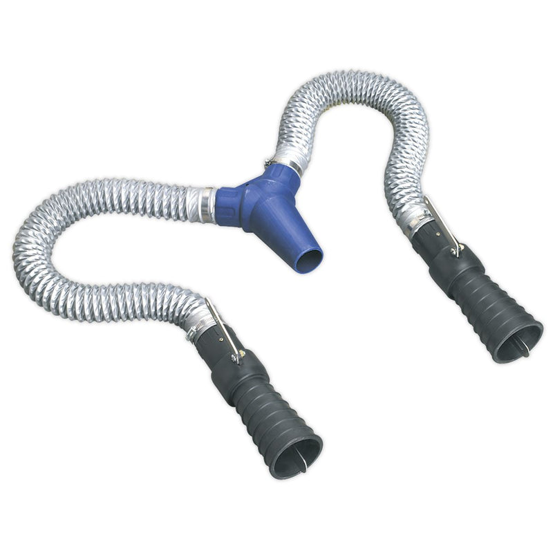 Sealey Exhaust Adaptor for Twin Pipes EFS07DE Sealey - Dynamic Drive