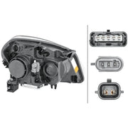 Hella Headlight Headlamp PY21W Left fits Nissan Qashqai I 2006-2013 1.5 1.6 2.0