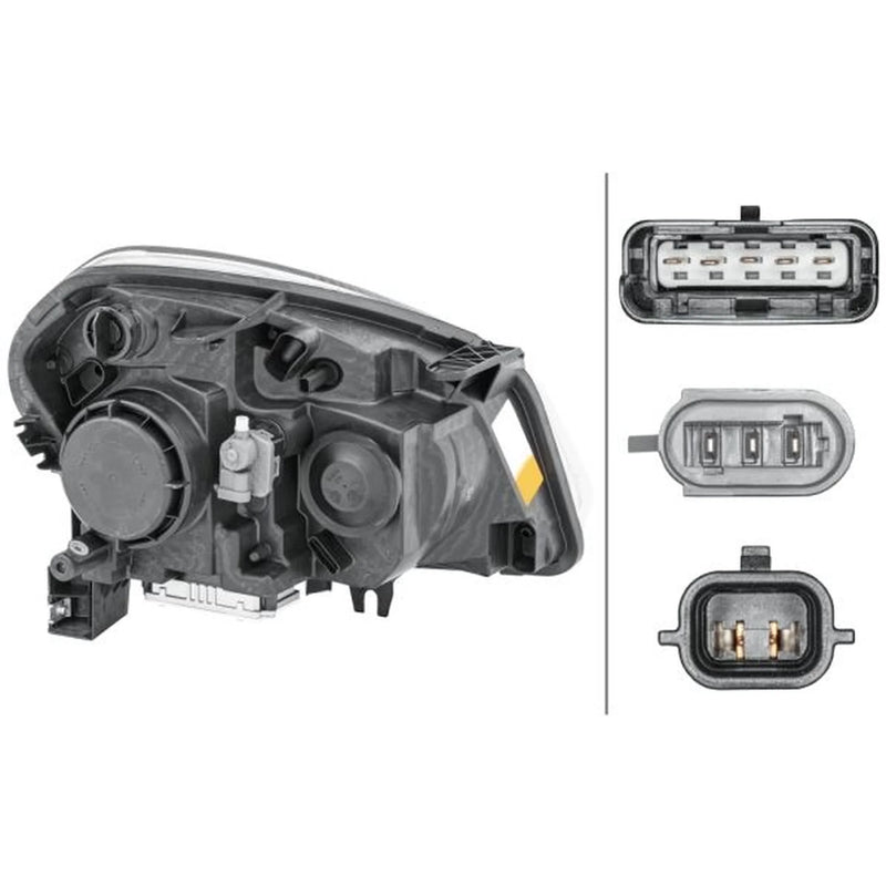 Hella Headlight Headlamp PY21W Left fits Nissan Qashqai I 2006-2013 1.5 1.6 2.0