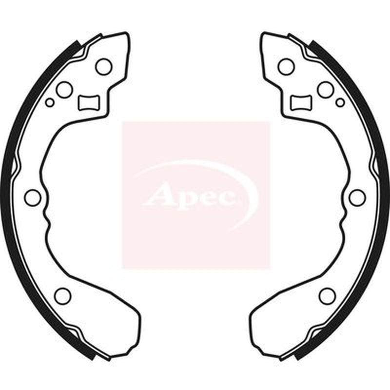 Apec Brake Shoe Set Axle Kit fits Kia Mentor 1993-1997 1.5 1.6