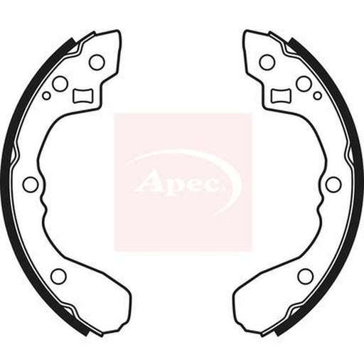 Apec Brake Shoe Set Axle Kit fits Kia Mentor 1993-1997 1.5 1.6
