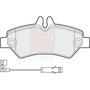 Apec Black Rear Brake Pad Set fits Mercedes-Benz Sprinter 3,5-T 2006-2018