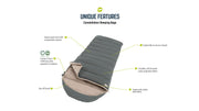 Outwell Constellation Green Single Sleeping Bag Outwell - Dynamic Drive