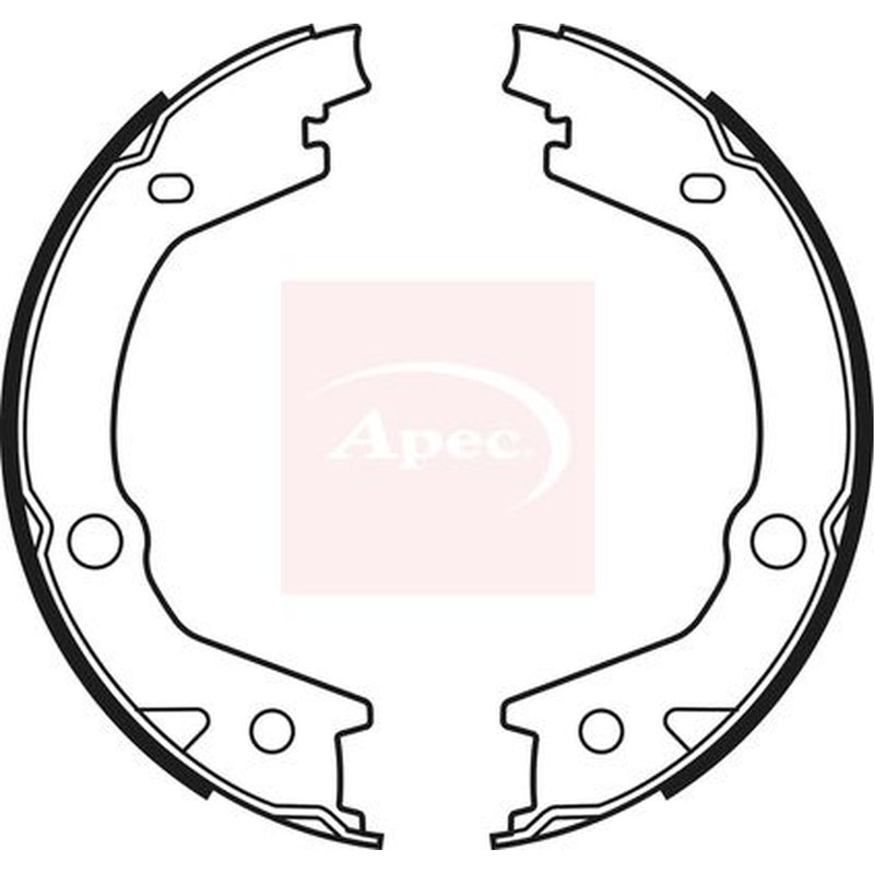 Apec Parking Brake Shoe Set fits Hyundai Matrix 2001-2010 1.5