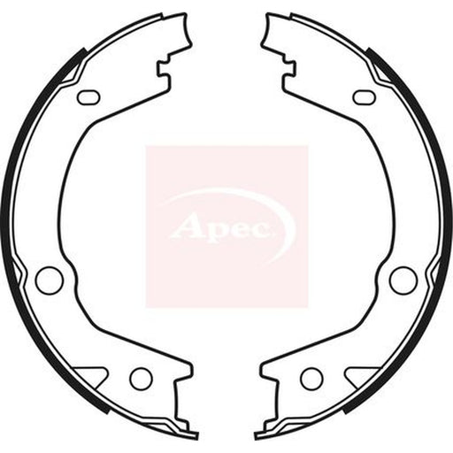 Apec Parking Brake Shoe Set fits Hyundai Matrix 2001-2010 1.5