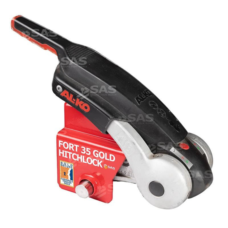 SAS Security Products SAS SAS FORT 35 GOLD Hitchlock for AL-KO AKS3504 Stabiliser Coupling Lock Keyed Alike - Main Product Image | NN4 Online