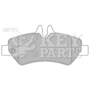 Key Parts 4 x Rear Brake Pad Set fits Mercedes-Benz Sprinter 3,5-T 2006-2018