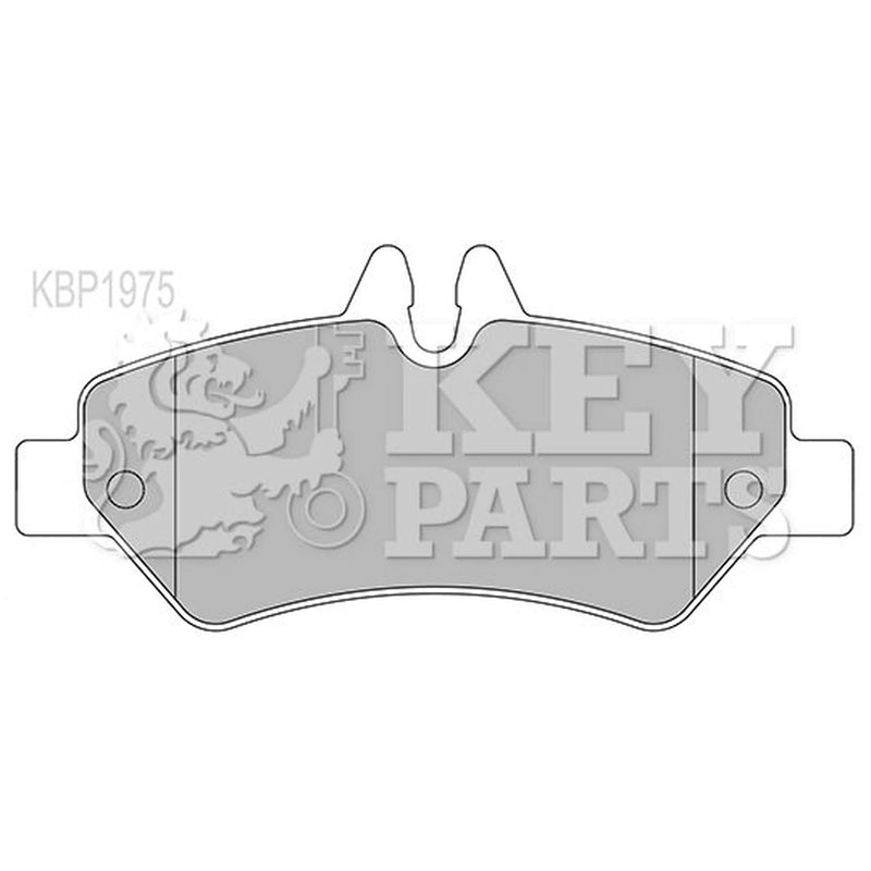 Key Parts 4 x Rear Brake Pad Set fits Mercedes-Benz Sprinter 3,5-T 2006-2018