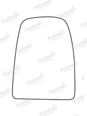 Summit Heated Base Plate With Commercial Mirror Glass fits Iveco Daily 14 on LHS Summit - Bars 4 Cars