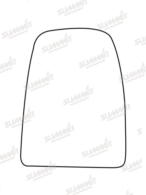 Summit Heated Base Plate With Commercial Mirror Glass fits Iveco Daily 14 on LHS Summit - Bars 4 Cars