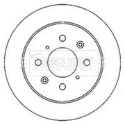 Borg & Beck Rear Brake Solid Discs & Pads fits Honda Jazz III 2008-2015 1.2 1.3